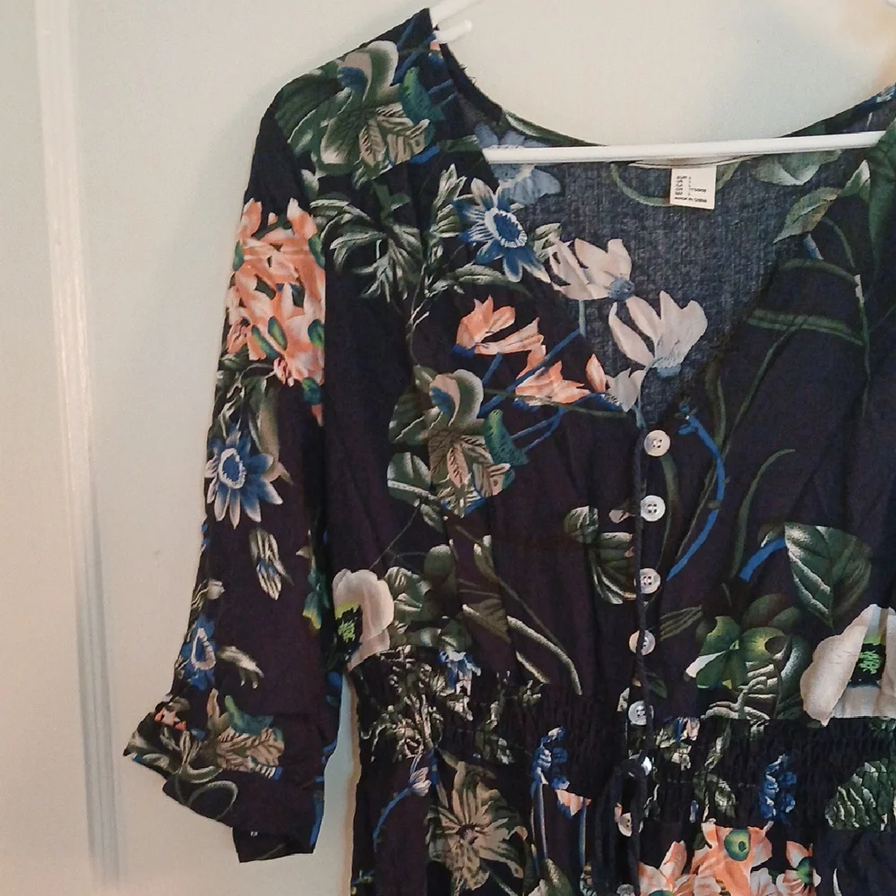 H&M Floral Bell Sleeve Maxi Sundress - Picture 6 of 12